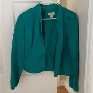 Ann Taylor loft turquoise women’s blazer, small